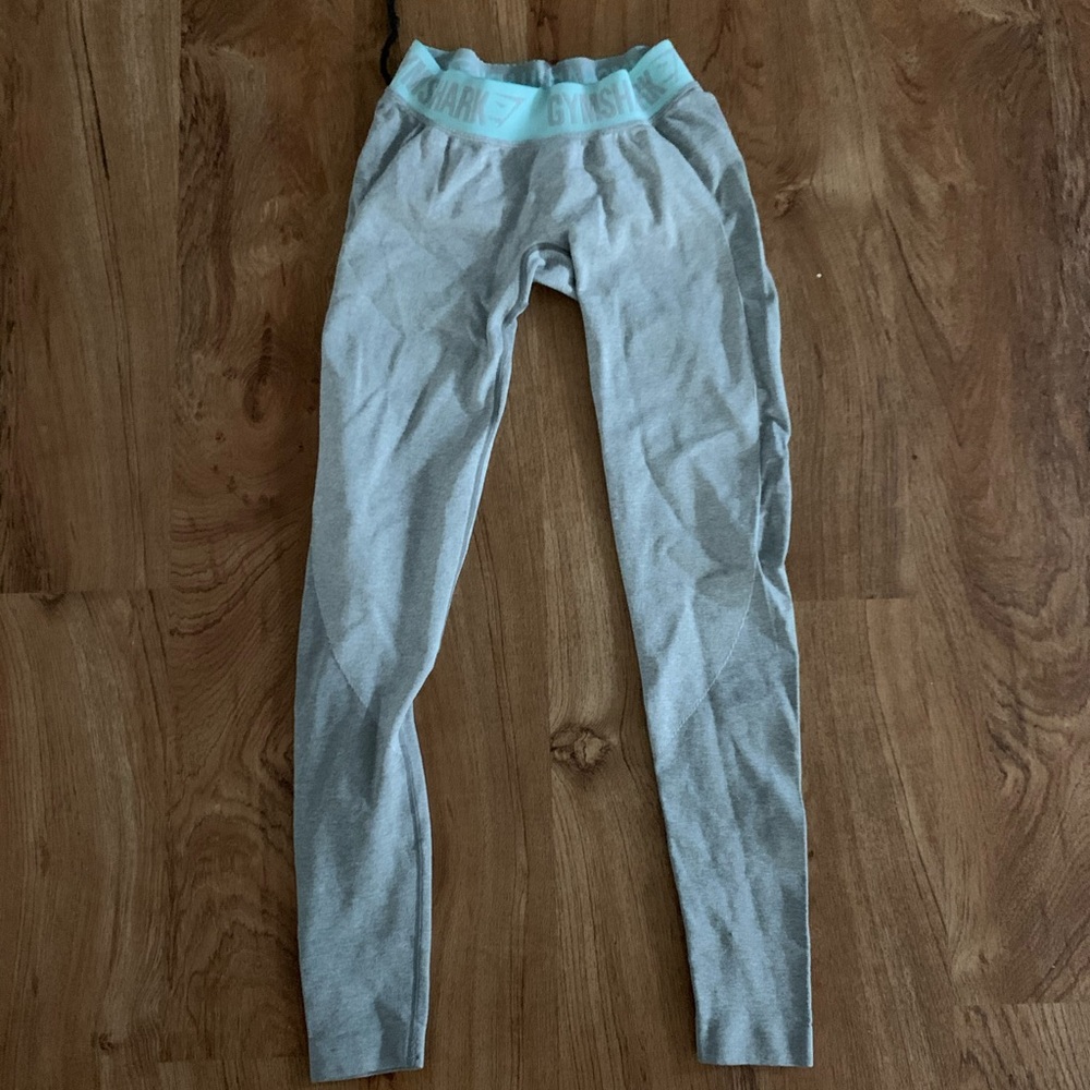 Gymshark Flex Legging - Light Grey/ Blue